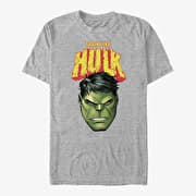 Merch Marvel Avengers - Hulk Face Men's T-Shirt Heather Grey