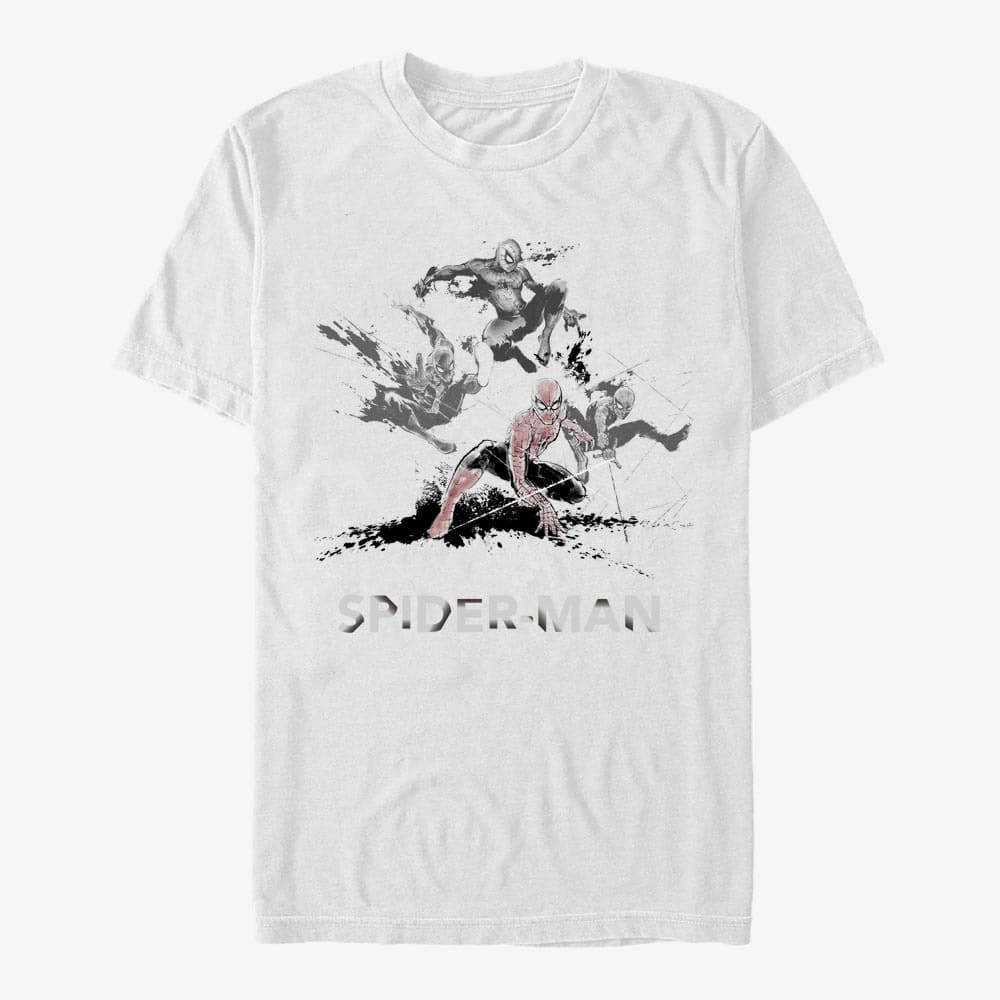 T-shirts Merch Marvel - Spider Splash Men's T-Shirt White