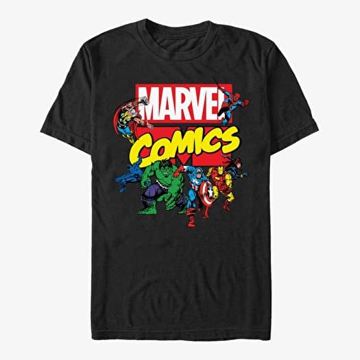 T-shirt Merch Marvel Avengers Classic - Ace Team Men's T-Shirt Black