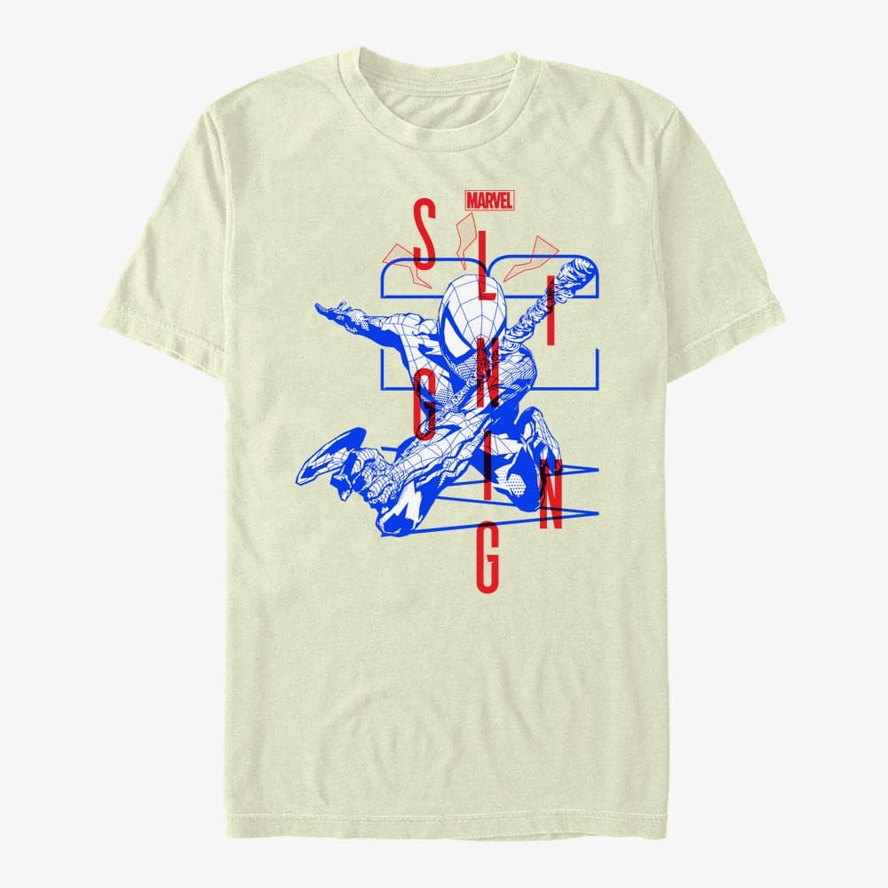 Camisetas Merch Marvel - Spiderman Blue Men's T-Shirt Natural