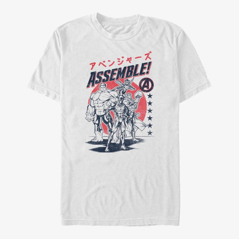 T-shirts Merch Marvel Avengers Classic - Assemble Men's T-Shirt White