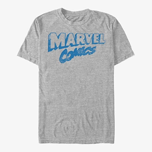 T-shirt Merch Marvel - RETRO LOGO Men's T-Shirt Heather Grey