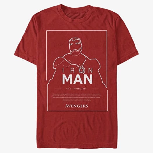 T-krekls Merch Marvel Avengers Classic - The Invincible Men's T-Shirt Red