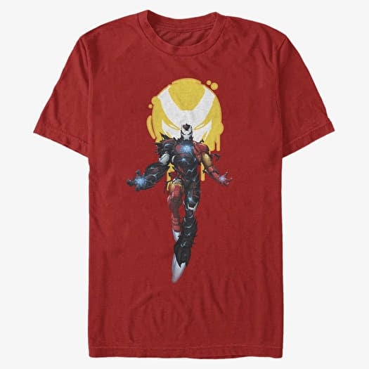 T-särk Merch Marvel - IRON VENOM W SYMBOL Men's T-Shirt Red