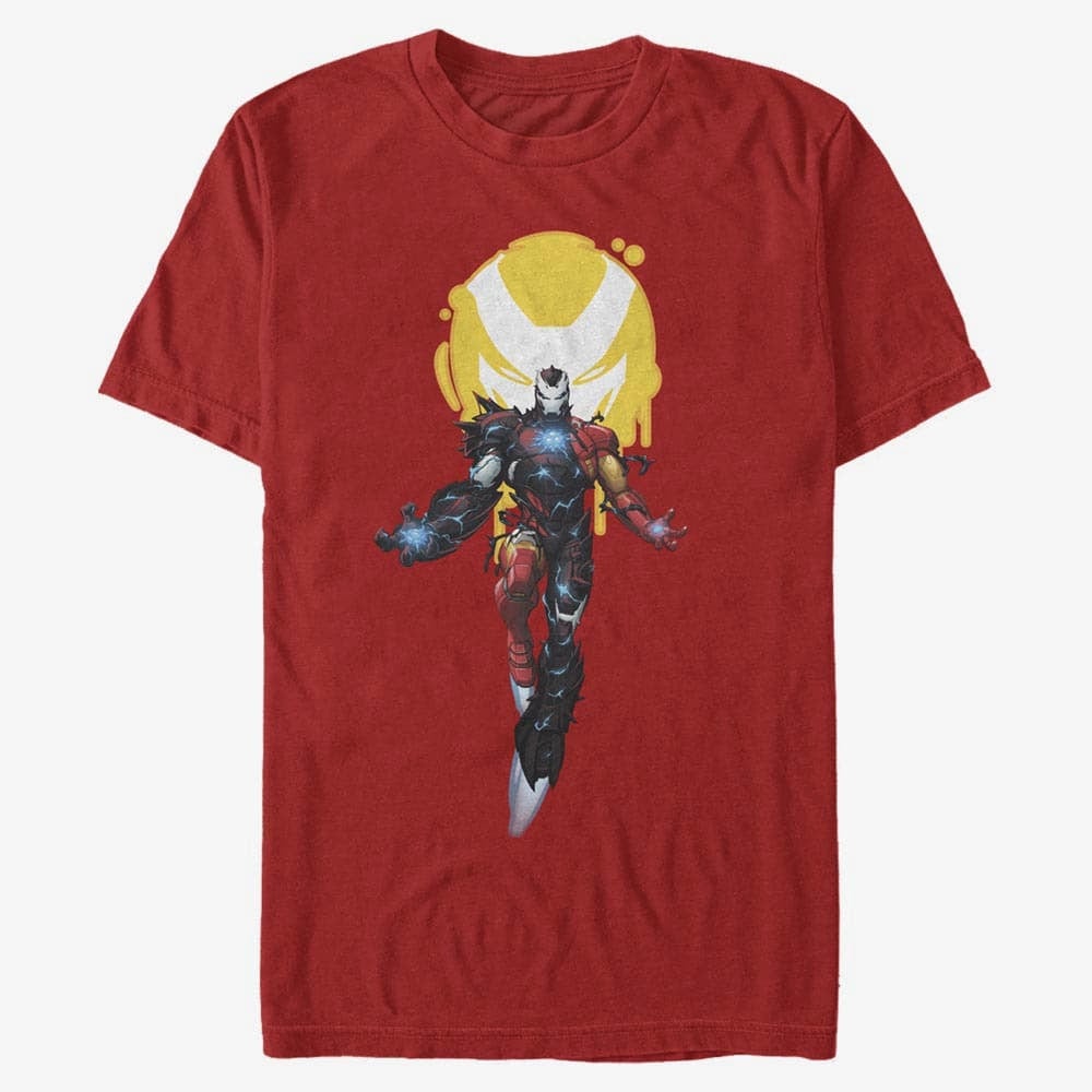 T-särgid Merch Marvel - IRON VENOM W SYMBOL Men's T-Shirt Red