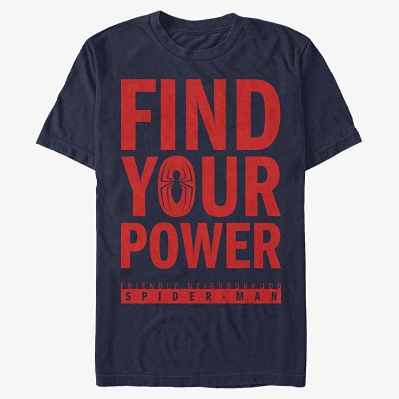T-shirt Merch Marvel Avengers Classic - Find Your Power Men's T-Shirt Navy Blue
