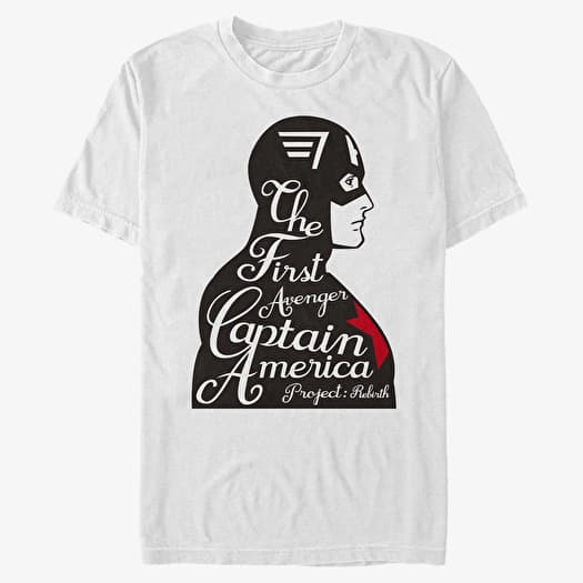 T-shirt Merch Marvel Avengers Classic - First Avenger Men's T-Shirt White