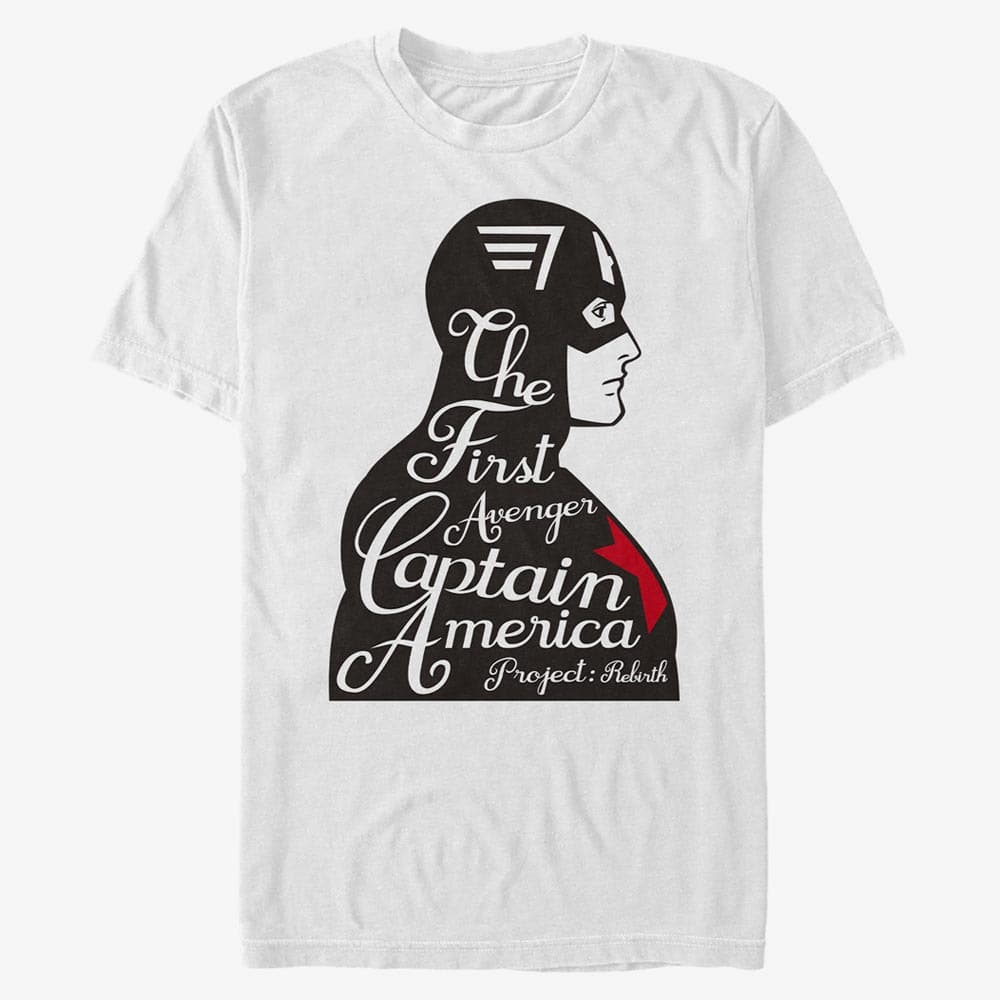 T-särgid Merch Marvel Avengers Classic - First Avenger Men's T-Shirt White