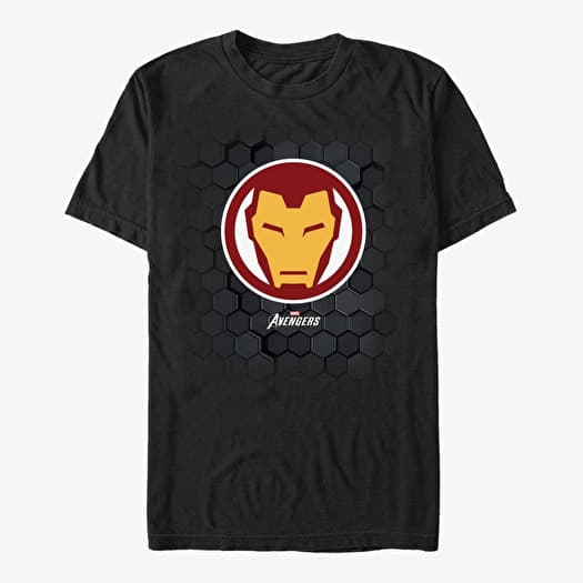 Tricou Merch Marvel - Ironman Hex Men's T-Shirt Black