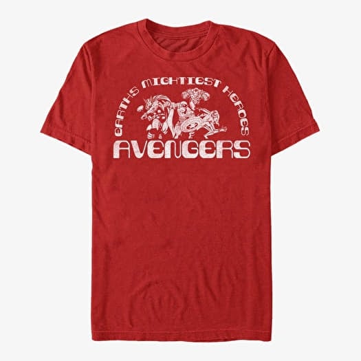 T-shirt Merch Marvel Avengers Classic - AVENGERS Men's T-Shirt Red
