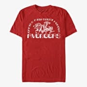 Merch Marvel Avengers Classic - AVENGERS Men's T-Shirt Red