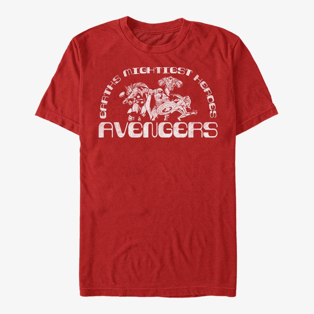 T-shirts Merch Marvel Avengers Classic - AVENGERS Men's T-Shirt Red
