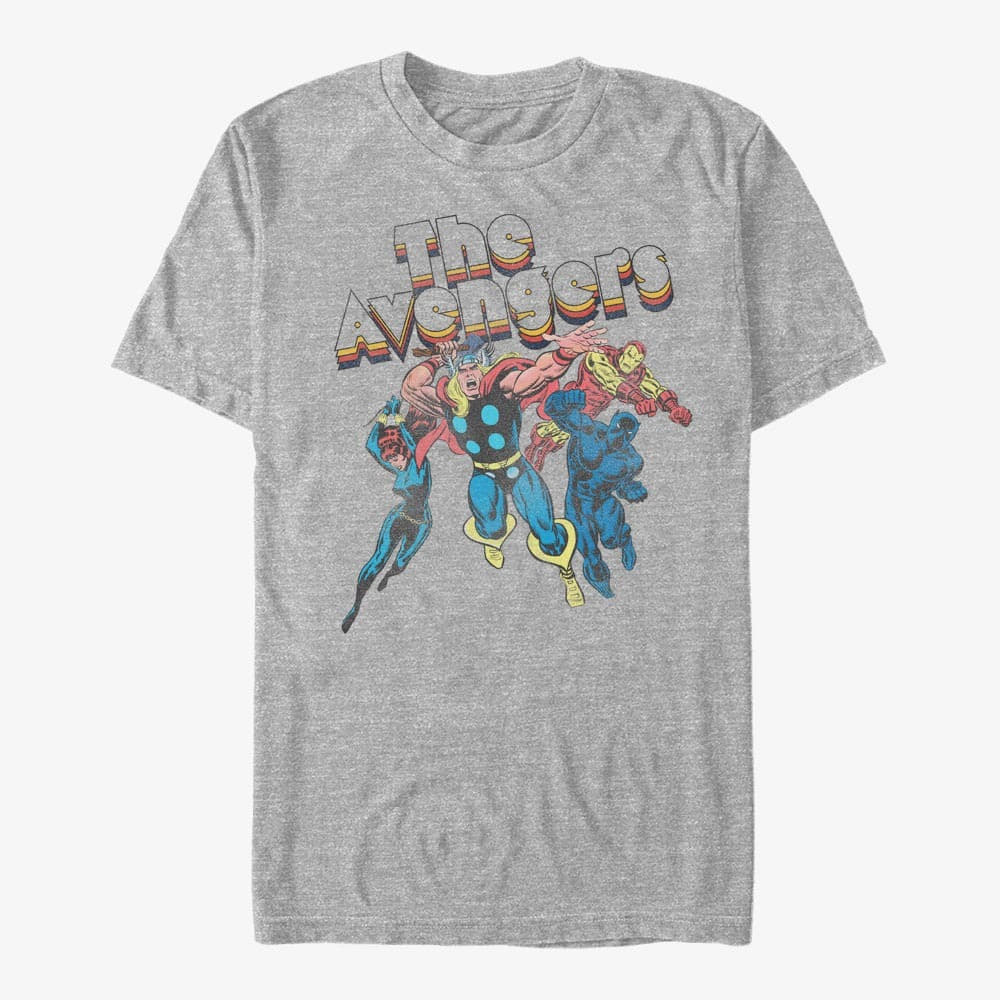 T-shirts Merch Marvel Avengers Classic - AVENGERS Men's T-Shirt Heather Grey