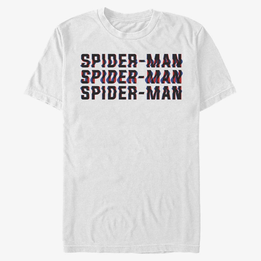 T-shirts Merch Marvel - Triple 3D Men's T-Shirt White