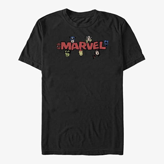 T-shirt Merch Marvel Avengers Classic - VINTAGE LOGO Men's T-Shirt Black
