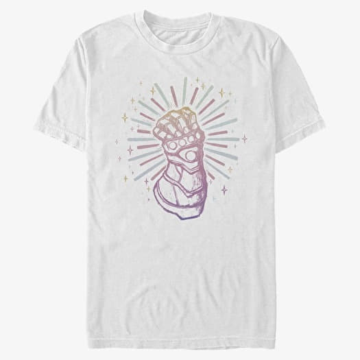 T-shirt Merch Marvel Avengers Classic - 80s Gauntlet Men's T-Shirt White