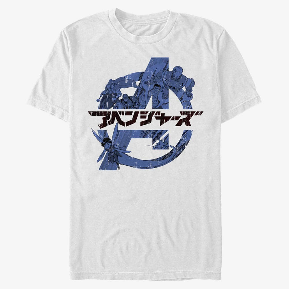 T-shirts Merch Marvel Avengers Classic - Avengers Anime Men's T-Shirt White
