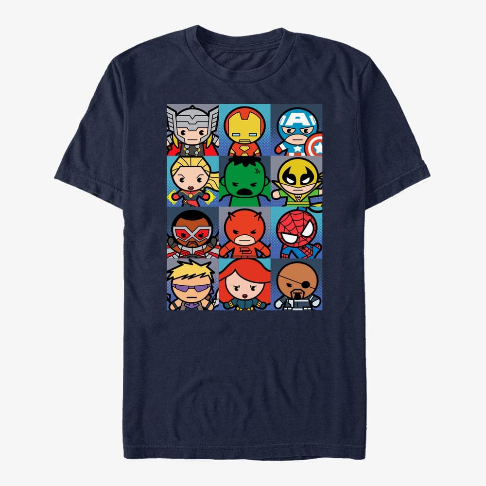 Magliette Merch Marvel Avengers Classic - Kawaii Boxes Men's T-Shirt Navy Blue