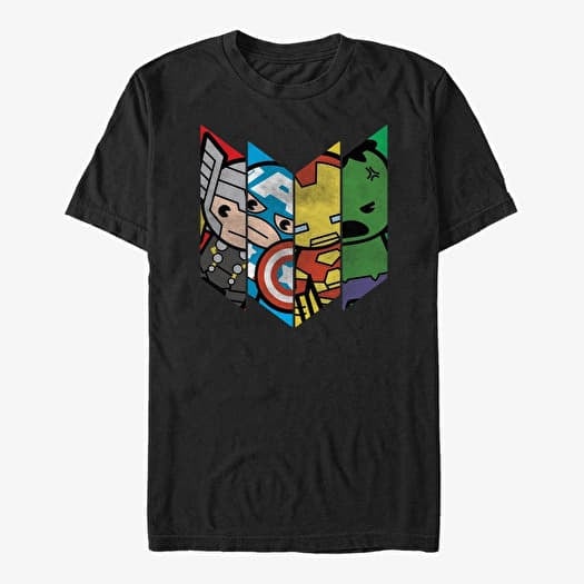 T-shirt Merch Marvel Avengers Classic - Chevron Avenge Men's T-Shirt Black
