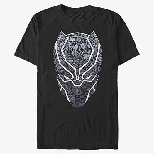 T-shirt Merch Marvel Avengers Classic - Panther Icon Fill Men's T-Shirt Black
