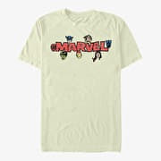 Merch Marvel Avengers Classic - VINTAGE LOGO Men's T-Shirt Natural