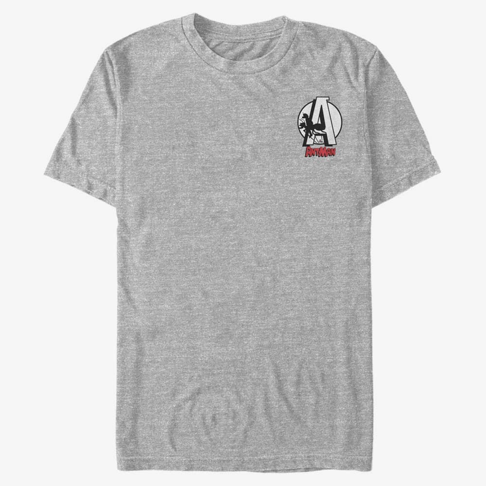 T-shirts Merch Marvel Avengers Classic - Antman Badge Men's T-Shirt Heather Grey
