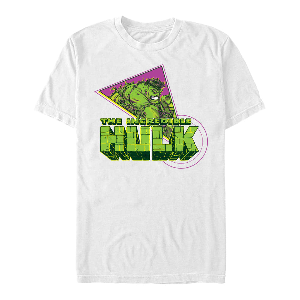 majice kratkih rukava Merch Marvel - Nineties Hulk Men's T-Shirt White