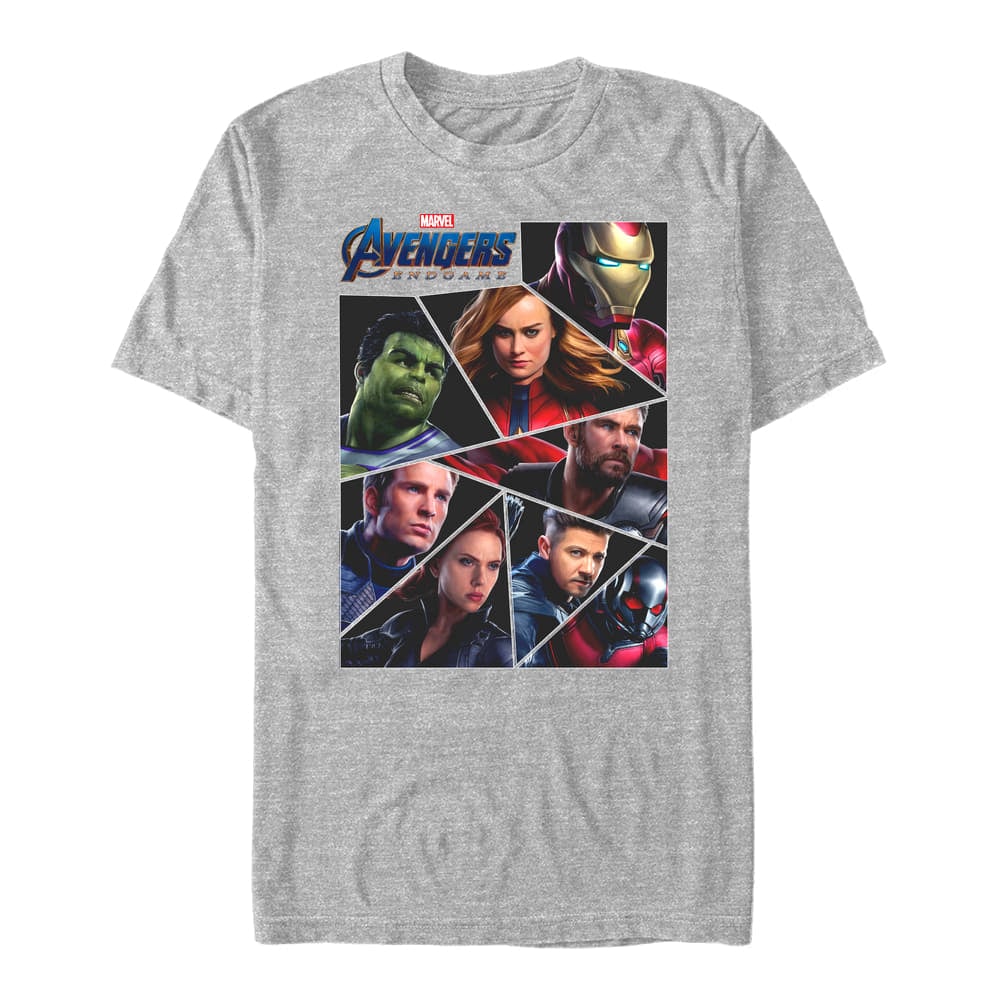 Magliette Merch Marvel Avengers: Endgame - Avengers Group Men's T-Shirt Heather Grey