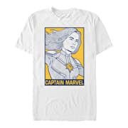 Merch Marvel Avengers: Endgame - Pop Captain Marvel Men's T-Shirt White