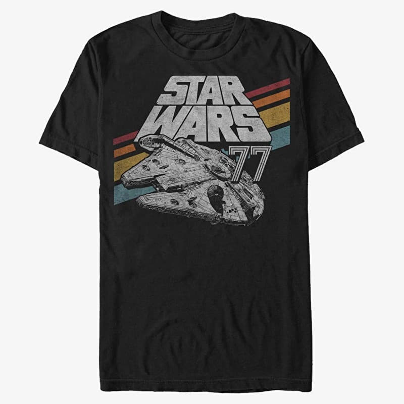 T-Shirt Merch Star Wars: Classic - Awesome 77 Black