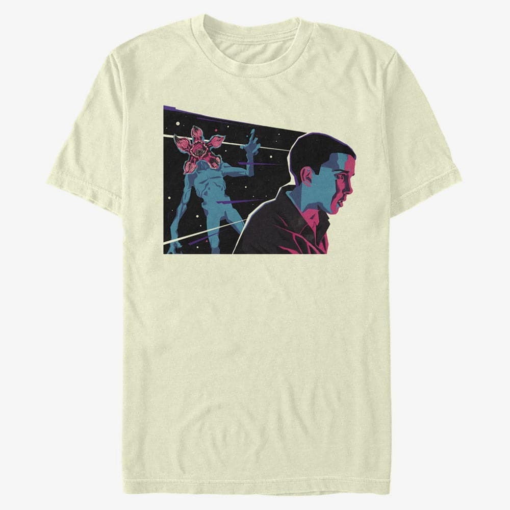 T-Shirts Merch Netflix Stranger Things - Neon Eleven Natural