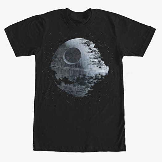 Tričko Merch Star Wars: Classic - Death Star Stars Black