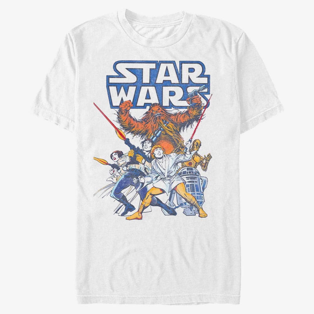 Tričká Merch Star Wars: Classic - Heroic Crew  White
