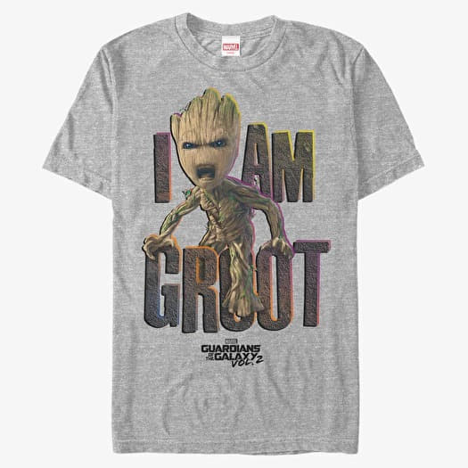 Marškinėliai Merch Marvel GOTG 2 - I Am Rock Heather Grey