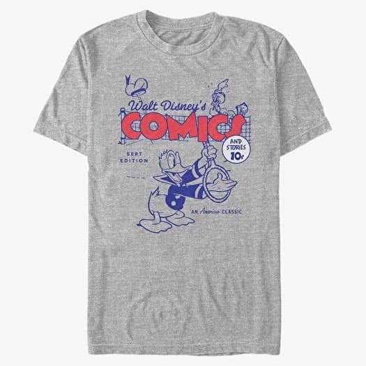 T-shirt Merch Disney Classic Mickey - Donalds Comic Cover Heather Grey