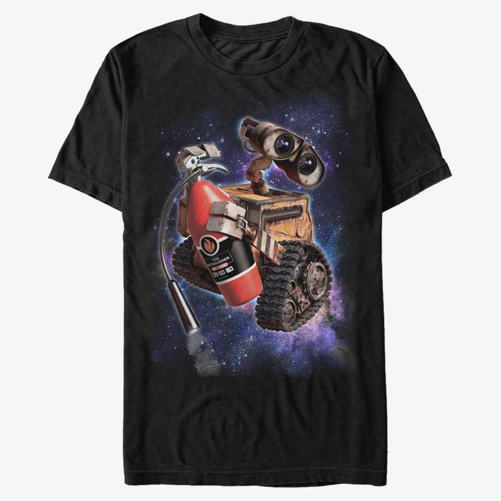 T-Shirts Merch Pixar Wall-E - Space Walle Black