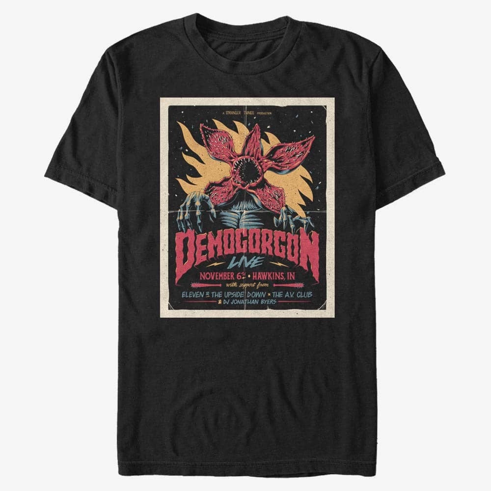 T-Shirts Merch Netflix Stranger Things - Gig Poster  Black