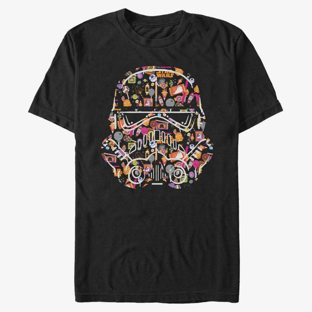 Футболки Merch Star Wars: Last Jedi - Candy Trooper Face  Black