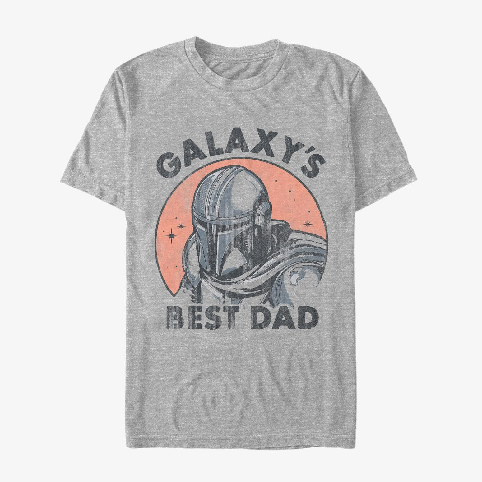 T-shirts Merch Star Wars: The Mandalorian - Galaxy Mando  Heather Grey