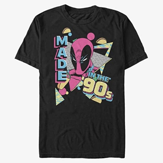 Μπλουζάκι Merch Marvel Deadpool - Nineties Created  Black