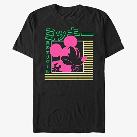 T-shirt Merch Disney Classic Mickey - Kanji Mickey  Black
