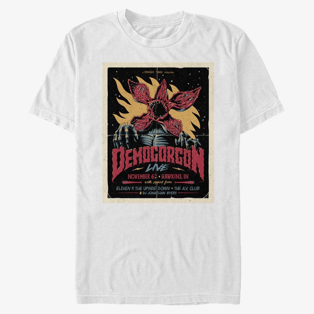 T-Shirts Merch Netflix Stranger Things - Gig Poster  White
