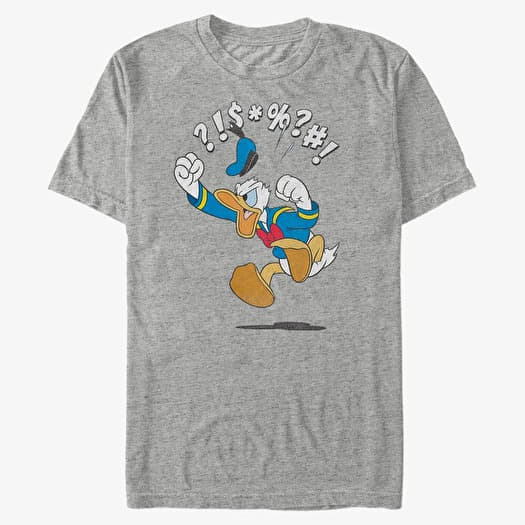 T-shirt Merch Disney Classics Mickey Classic - Donald Jump Heather Grey