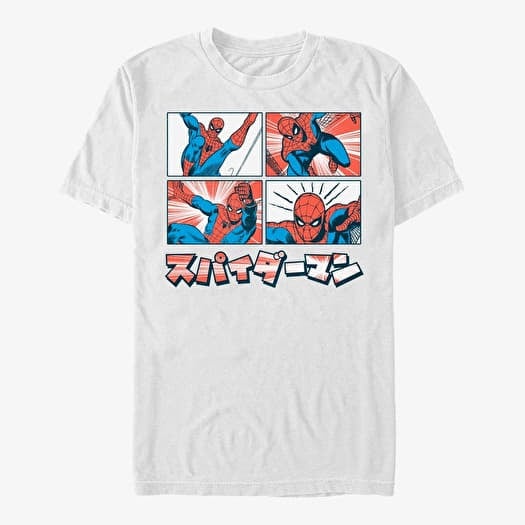 T-shirt Merch Marvel Spider-Man Classic - Comic Spidey White