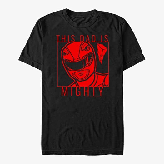Tričko Merch Hasbro Vault Power Rangers - Mighty Red  Black