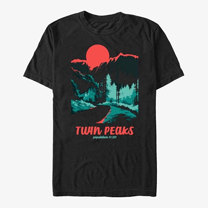 T-krekls Merch Paramount Twin Peaks - Parks Poster Black
