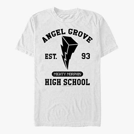 Tričko Merch Hasbro Vault Power Rangers - Angel Grove  White
