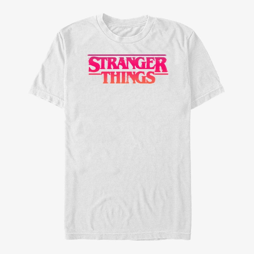 T-shirts Merch Netflix Stranger Things - Grunge ST Logo  White