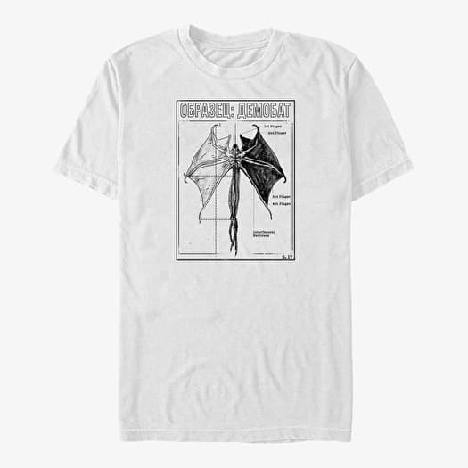 Tričko Merch Netflix Stranger Things - Demobat  White
