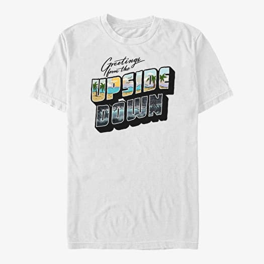 T-shirt Merch Netflix Stranger Things - UpsideDown Postcard  White